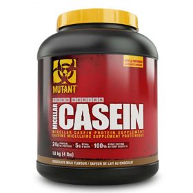 Casein Protein có trong thực phẩm bổ sung MUTANT MICELLAR CASEIN là nguồn dinh dưỡng bổ sung cho người chơi thể thao và tập thể hình chuyên nghiệp