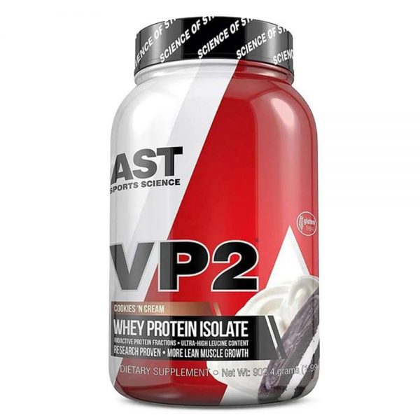 Sữa tăng cơ VP2 Whey Protein cung cấp 23g Whey Isolate và Hydrolyzed Whey Isolate. AST VP2 kích thích cơ nạc phát triển tối đa và hỗ trợ giảm mỡ.