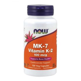 Now Vitamin K2 MK7 cung cấp 100mcg mỗi lần dùng, hỗ trợ chắc khỏe xương khớp, phòng chống xơ vữa động mạch, đột quỵ, cải thiện sức khỏe toàn diện
