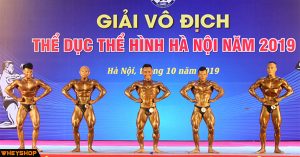 Giải vô địch thể hình Hà Nội 2019 diễn ra với gần 100 VĐV tham gia. 