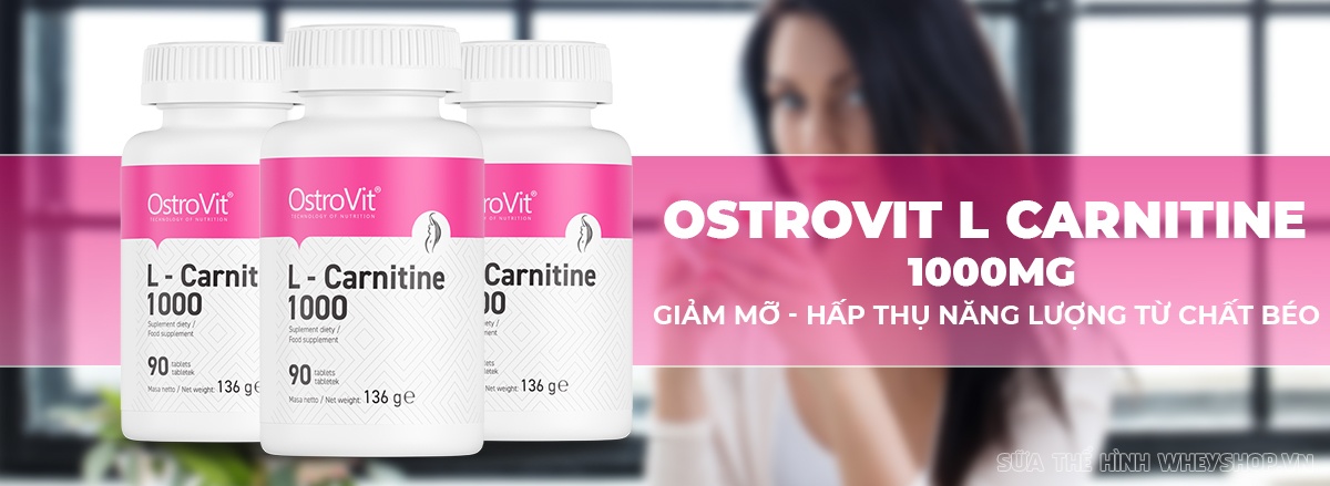 Ostrovit L Carnitine là sản phẩm bổ sung 1000mg L Carnitine hỗ trợ chuyển hóa mỡ thừa lành tính của cơ thể thành năng lượng hiệu quả, an toàn, giá rẻ...