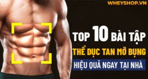 Top 10 bài tập thể dục tan mỡ bụng hiệu quả ngay tại nhà