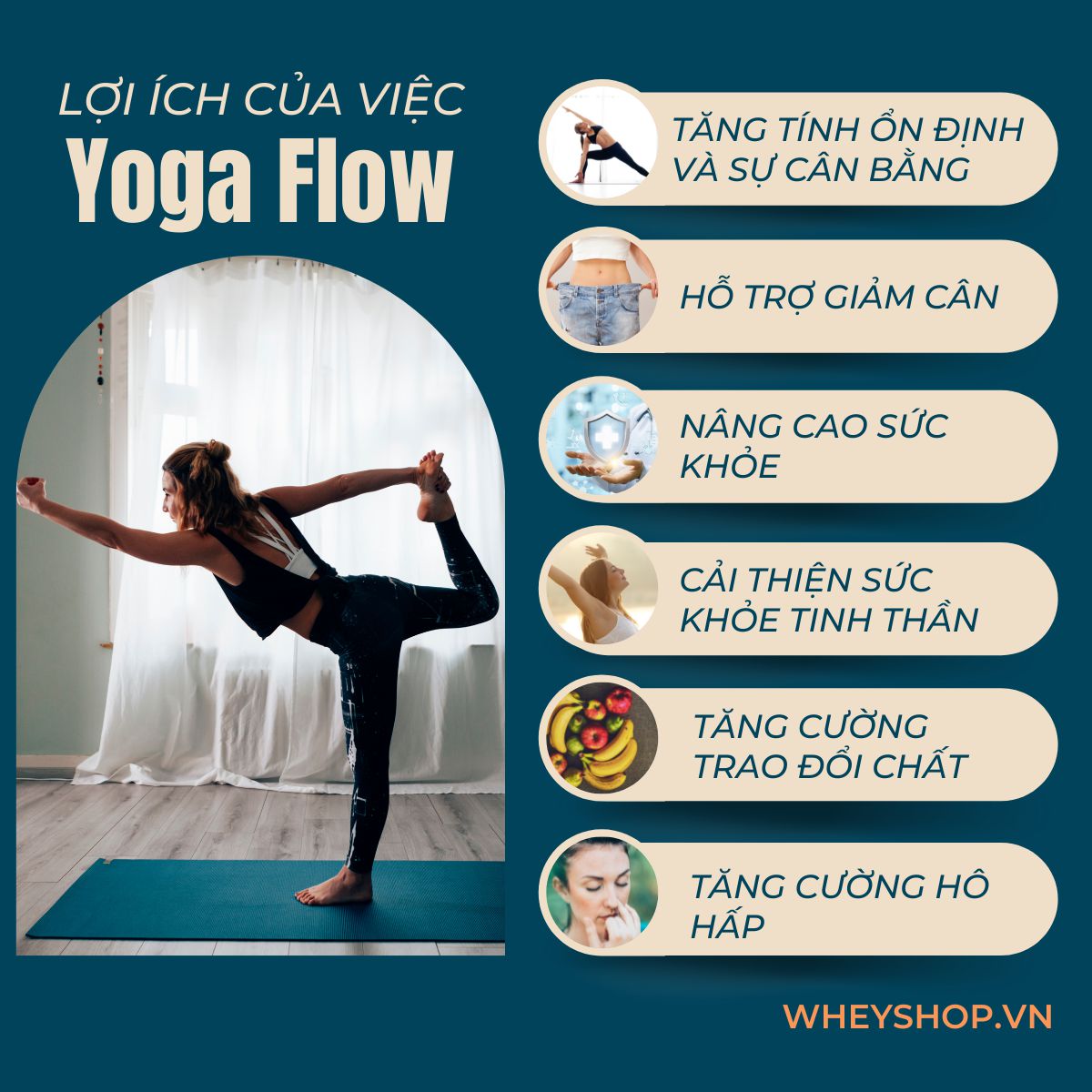 Nếu như bạn là người mới bắt đầu tập Yoga thì hẳn sẽ cảm thấy khá băn khoăn về phương pháp tập Yoga Flow là gì. Bài viết này, WheyShop sẽ cùng các bạn tìm...