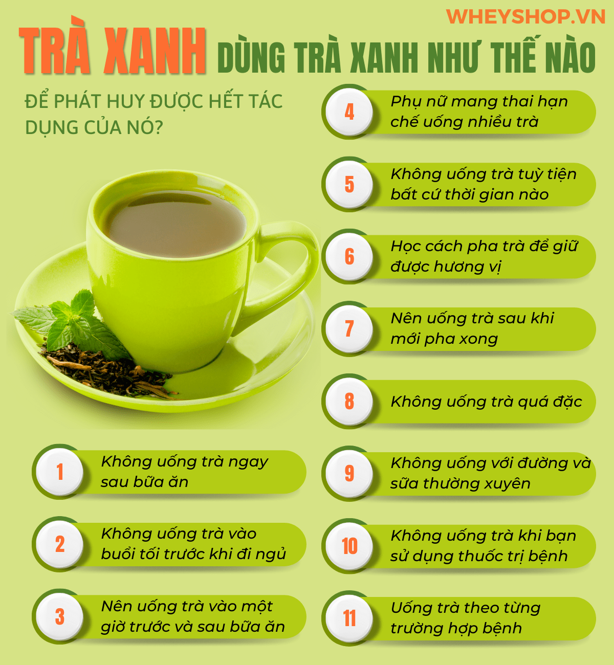 Nếu bạn đã quen với việc uống trà xanh hàng ngày nhưng không biết trà xanh có tác dụng gì thì bài viết dưới đây WheyShop sẽ giúp bạn trả lời câu hỏi trà xanh...