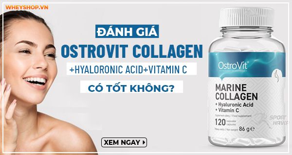 Nếu bạn đang phân vân đánh giá Ostrovit Collagen+Hyaloronic Acid+Vitamin C có tốt không thì hãy cùng WheyShop tham khảo qua bài viết ngay nhé...
