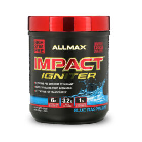 Allmax Impact Igniter hỗ trợ nâng cao thể lực, cải thiện sức mạnh, sức bền và hiệu suất tập hiệu quả. Sản phẩm nhập khẩu chính hãng, cam kết giá rẻ tốt nhất Hà Nội TpHCM...