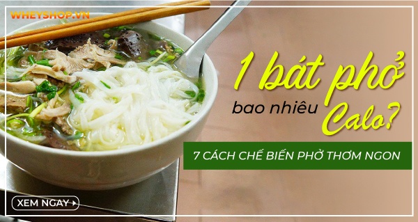Phở là món ăn truyền thống của người Việt Nam được coi là linh hồn ẩm thực nơi đây. Hãy cùng theo dõi chia sẻ dưới đây của WheyShop 1 bát phở bao nhiêu calo?