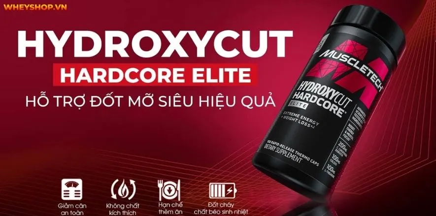 Hydroxycut Hardcore Elite là công thức giảm cân được nhiều người tin dùng. Cùng WheyShop tìm hiểu và đánh giá Hydroxycut Hardcore Elite có gì đặc biệt...