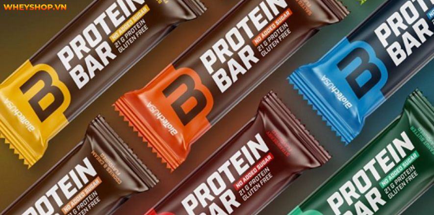 Biotech Protein Bar có dạng thanh như bánh xốp, nhưng hàm lượng protein cao. Cùng WheyShop review đánh giá bánh protein Biotech Protein Bar có tốt không...