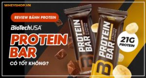 Review đánh giá bánh Protein Biotech Protein Bar có tốt không? Giá bao nhiêu?