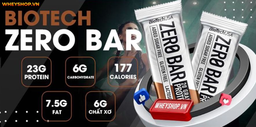 Biotech Zero Bar của BioTechUSA thay thế bữa ăn phụ giúp tăng trưởng khối lượng cơ bắp vượt trội. Cùng WheyShop review đánh giá Biotech Zero Bar có tốt không...