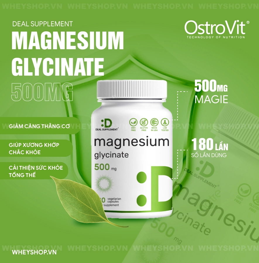 deal supplement magnesium glycinate 500mg 180 vien 2