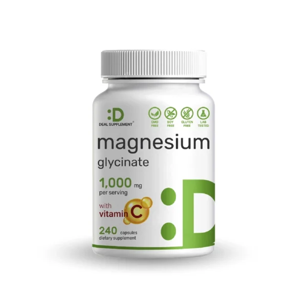 deal supplement magnesium glycinate 1000mg with vitamin c
