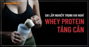 Sai lầm nghiêm trọng khi nghĩ Whey Protein tăng cân